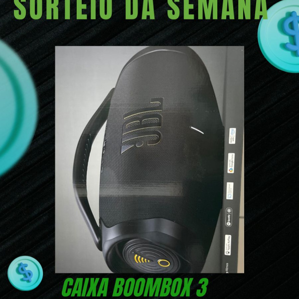 CAIXA JBL BOOMBOX3 OU 2.500 NO PIX 